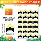 Pajean 720 Pieces Photo Corners Self Adhesive Photo Corners - Image 2