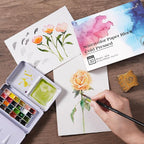 Watercolor Paper Block 5x7 Inch, Fuumuui 100% Cotton Watercolor Paper Pad of 30 - Image 5