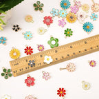 MARFOREVER 40 Pcs/20 Pairs Flower Charms - Image 3