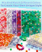 FIVEIZERO 160PCS 15mm Round Silicone Beads, Wear-resistant, Easy-clean - Image 6