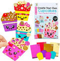 VKPI 4 Pieces EVA Foam Art Crafts Gift Kit, Creative Make Your Own Cupcakes by VKPI