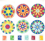 Podzly Sand Painting Mandala Coloring Craft Kits 24 Piece – Self-Adhesive Sand - Image 2