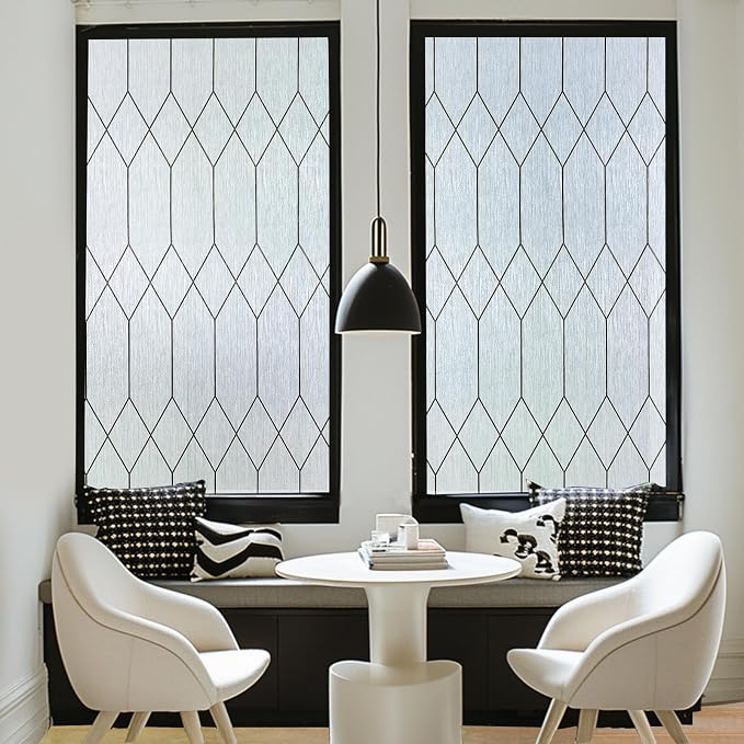 Windimiley Window Privacy Film Stained Glass Static Clings, Bathroom Frosted - Image 9