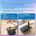 Airbrush Kit with Air Compressor, 50 PSI Clog-Resistant Air Brush Set, Dual - Image 4