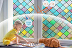 Bloss Stained Glass Window Film, 3D Rainbow Windows Privacy Film, Decorative - Image 2
