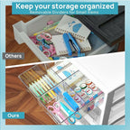 Vtopmart Plastic Drawer Storage Orangizer, 4 Tier 6 Drawers - Image 7