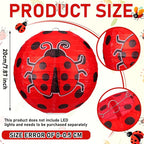 Panelee 12 Pcs Ladybug Party Decorations Paper Lanterns 8 Inch Hanging Round - Image 2