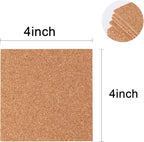 Arroyner 110 Pack Self Adhesive Cork Squares and Round DIY Adhesive Cork Board - Image 7