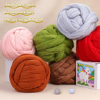 QMNNMA Wool Roving 0.88 lb, Colored Natural Wool Roving - Image 6
