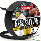 XFasten Wire Harness Tape, 1.3-Inch x 50-Foot, High Temp Wiring Loom Harness by XFasten