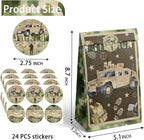 Army Party Favor Bags – 24 Pcs Camouflage Gift Bags - Image 3