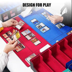 Trading Card Storage Box with Commander Display, 5-Row Deck Case with Removable - Image 6