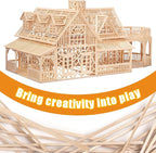160Pcs Balsa Wood Sticks, 12 Inch Square Wooden Dowels, Hardwood Square Dowels - Image 3