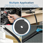 Nilight Cable Sleeve, 25ft-1/2inch Cord Management Sleeves, Braided Sleeving - Image 6
