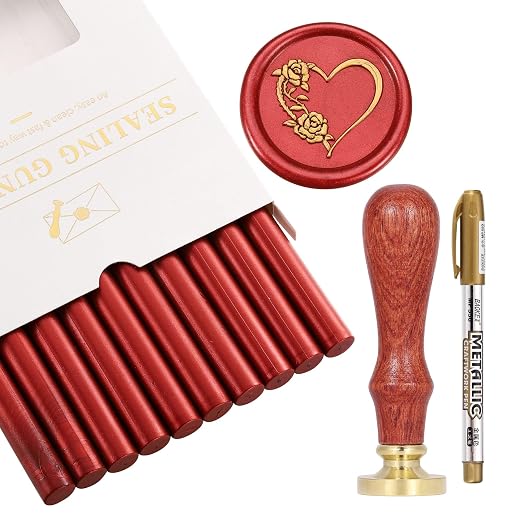 Yoption Wax Seal Kit, Heart by Yoption