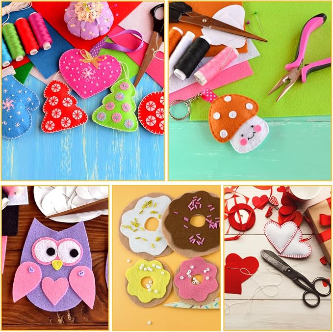 10Pcs Felt Sheets Fabric, 1mm | Polyester, - Image 4