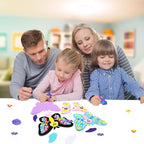 VKPI 4 Butterflies Foam Art Crafts Gift Kit, Creative Make Your Own Butterflies - Image 3