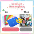 BEISHIDA 1040 PCS Glitter Foam Stickers, Heart Stars Shapes Self-Adhesive - Image 2