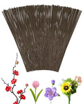 50 PCS FIVEIZERO 16 Gauge Brown Floral Wire Stems by FIVEIZERO