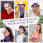 100 Pack Bandanas Unisex Paisley Bandanas Bulk Multi Purpose Cowboy Head Wrap - Image 5
