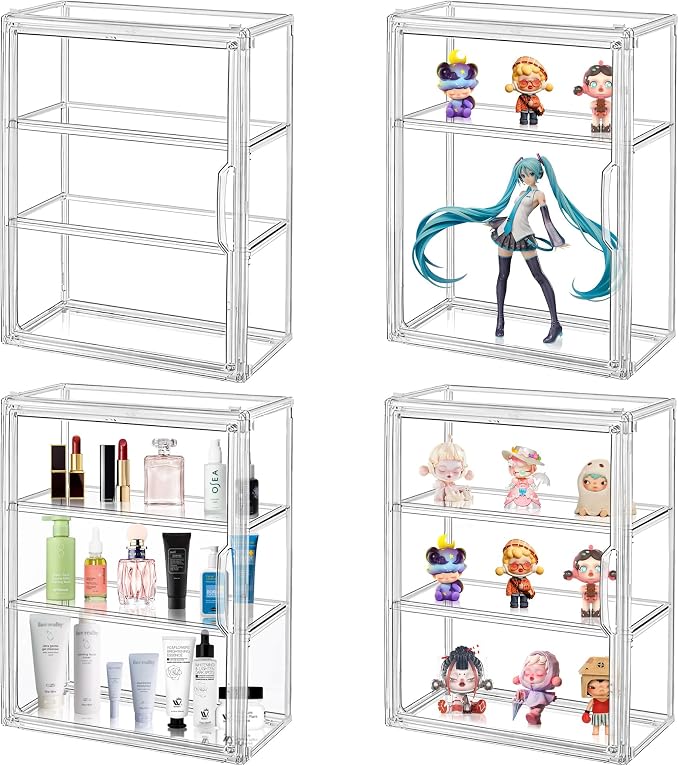 Montex Acrylic Display Case for Collectibles 3 Tier, Figure Display Case by Montex