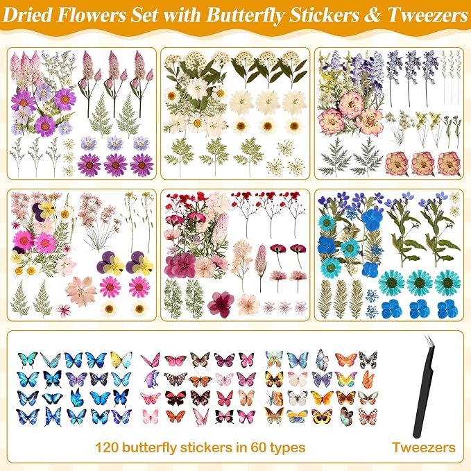 Dried Flowers for Crafts, Card Making, Nail Art, Scrapbooking - Image 4