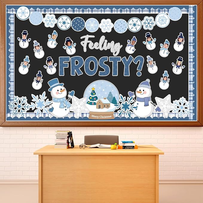 Justforjoyful Winter Bulletin Board Decoration Winter Snowman Cutouts DIY Photo by Justforjoyful