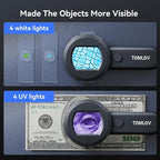 TOMLOV P10 Microscope for Adults Kids, Handheld Coin Magnifier - Image 5