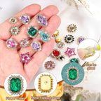 PATIKIL Sew on Rhinestones Crystals, Dark Green - Image 3