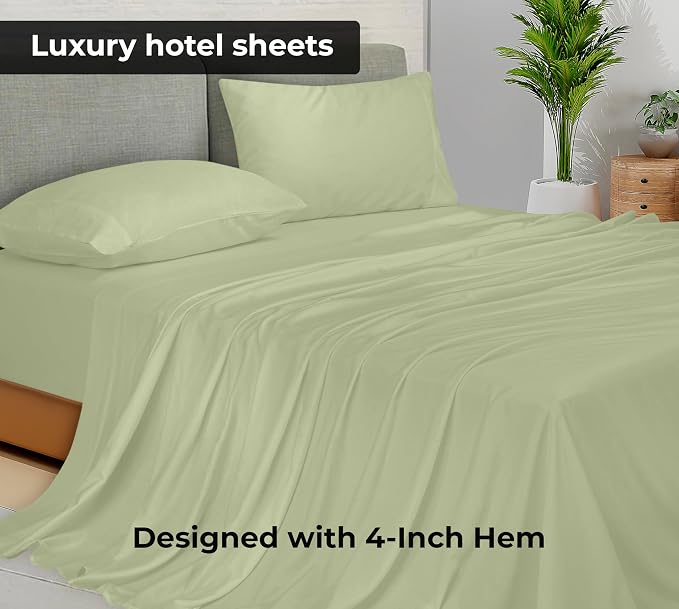 Royale Linens Queen Flat Sheet - Image 2