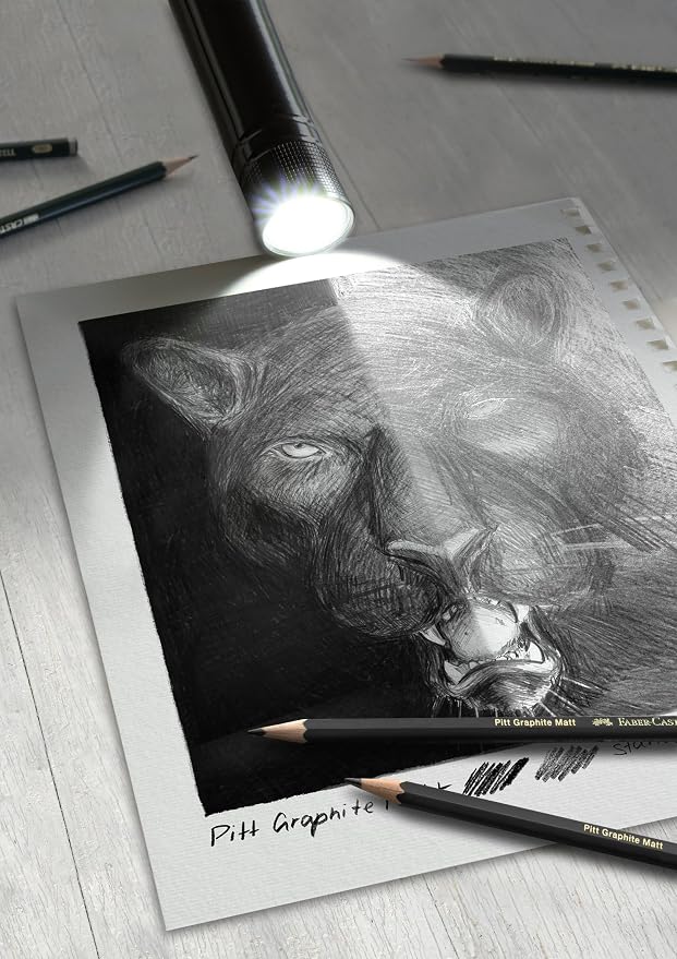 Faber-Castell 3 Count Pitt Graphite Matte Tin - Image 5