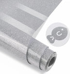 Silver Glitter HTV Heat Transfer Vinyl, Glitter Iron on Vinyl Roll 10" x8ft | by MEVOREW