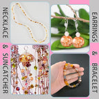 636pcs Glass Beads for Jewelry Making - Image 5