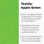 Jacquard Textile Color Apple Green - Image 2