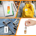 200 pcs 100 mm Long Bead Connector Clasp Ball Chains Keychain Tag Keychain Ball - Image 5