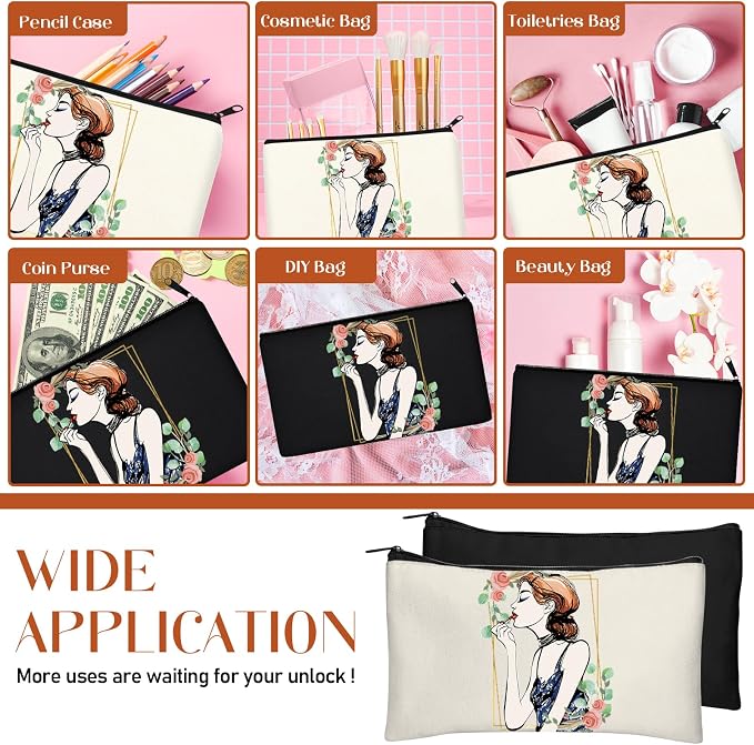 Legigo Blank Canvas Bag Zipper Pouch Makeup Bags Bulk - Image 5