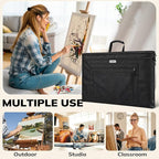 JusArt Art Portfolio Bag, 24x36 Foldable Light Weight Portfolio Folder Case - Image 6