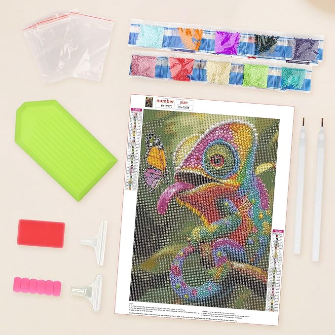 Lxmsja Chameleon Diamond Art Kits - Image 5