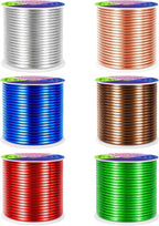 Mandala Crafts 13 GA Green Brown Red Assorted Anodized Aluminum Craft Wire | - Image 2
