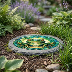 Magnolia Garden 10-Inch Mosaic Frog Stepping Stone - Image 4