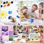 300 Sheets Watercolor Paper, 140 lb/300 GSM Cold Press Watercolor Paper Bulk - Image 7