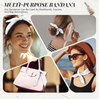 Suhine 100% Cotton Solid Bandanas Blank Bandanas Multifunctional Headband Scarf - Image 4