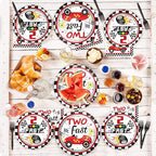 50 Guests Two Fast Birthday Plates and Napkins Party Supplies Racing Car Party - Image 6
