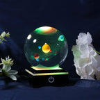 Qianwei 3D Solar System Model Crystal Ball Astronomy Gifts Men Space Decor | - Image 6