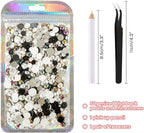 ASTARON 50g Mix Flatback Rhinestones Half Pearls - Image 2