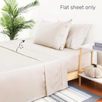 Shunjie.Home Flat Sheet Only Full Size, 400 TC 100% Egyptian Cotton Flat Sheet - Image 5