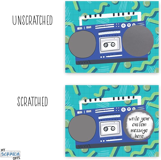 Make Your Own DIY Scratch Off ScratchNotes 20 Pack 3x4 Note Cards & Stickers - Image 4