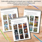 Kalysky Landscapes Adult Coloring Book Set of 3 - Image 4