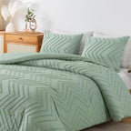 Andency Sage Green Comforter Full, Boho Soft Fluffy Warm Lightweight Bedding - Image 7