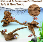3PCS 8" Natural Driftwood for Aquarium & Reptile Tank, 7–8 Inches Unique Wood - Image 8